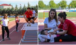 Diyarbakır'ın kadın sporcuları hem antrenör hem anne