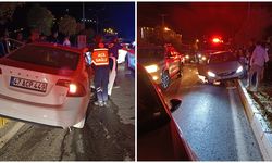 Refüje çıkan otomobilin sürücüsü yaralandı
