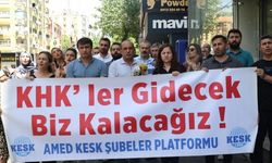 Diyarbakır’da KHK eylemi sürüyor