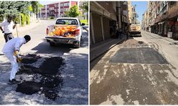 Bağlar’da Mobil Asfalt Onarım ekibi sahada