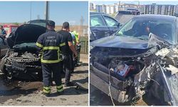 Otomobiller çarpıştı: 1'i ağır 4 yaralı