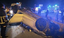 Takla atan otomobilde 1 yaralı