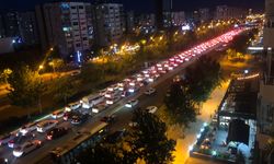 Diyarbakır'da trafik kitlendi