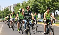 Diyarbakır'da pedallar farkındalık için döndü