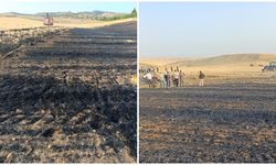 Diyarbakır Silvan’da anız yangını