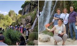 Girlevik Şelalesi'ne ziyaretçi akını