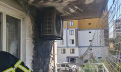 Balkonda patlayan piknik tüpü, paniğe neden oldu