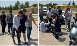 Motosiklet kazasında 2 yaralı