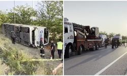 Konya’da otobüs devrildi: 1 can kaybı 23 yaralı
