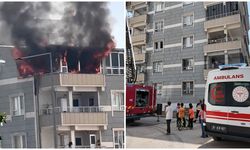 Siverek'te aparman yangını