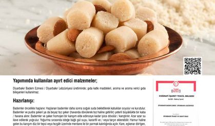 Diyarbakır'ın yöresel lezzetleri; Badem ezmesi