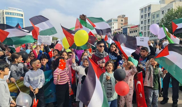 Diyarbakır’da, Filistin'deki akranları için yürüdüler 