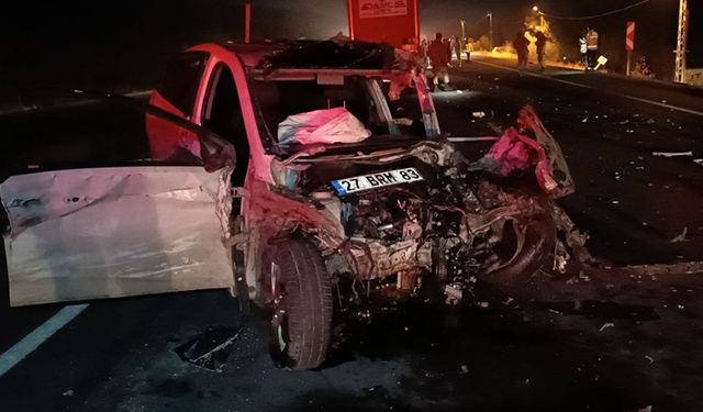 Antep'te feci kaza: 1 can kaybı, 1 yaralı