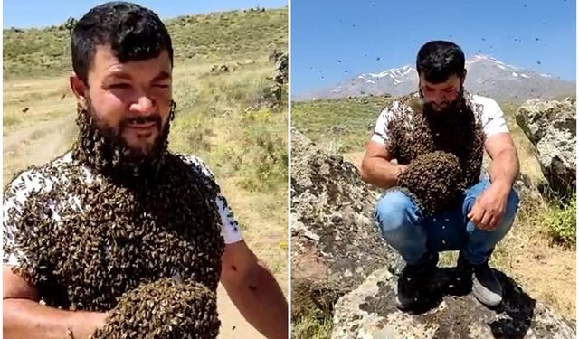 ‘Arı adam’ın 1000 kovan arısı zarar gördü