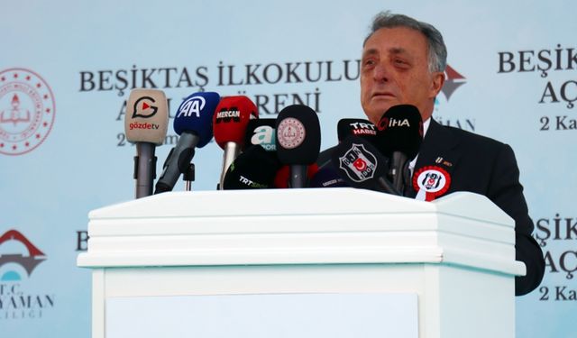 Beşiktaş Başkanı Çebi, Adıyaman'da Beşiktaş İlkokulu'nun açılışında konuştu: