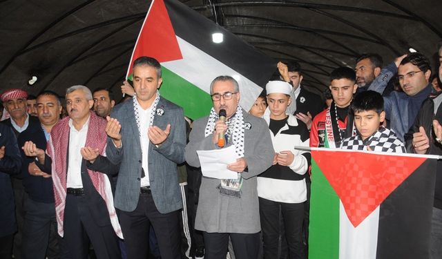 Cizre'de 'Filistin İnsanlık Nöbeti Çadırı’