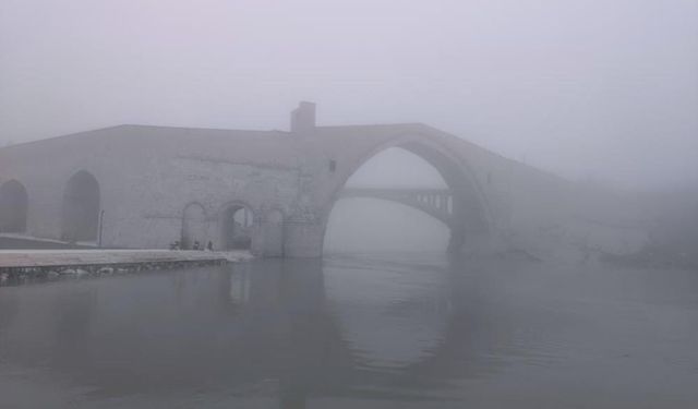 Malabadi Köprüsü sisle kaplandı