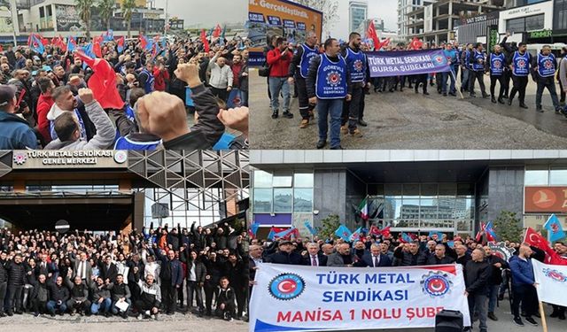 Türk Metal işçilerinden MESS protestosu