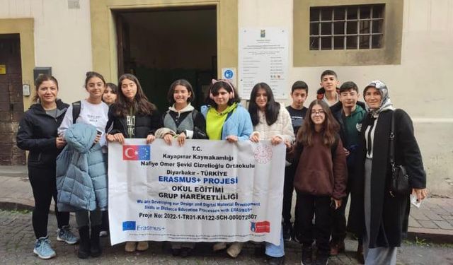 Diyarbakır’ın en şanslı öğrencileri 3 ülkeyi gezdiler