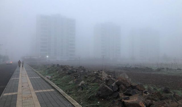 Diyarbakır güne sis içinde uyandı