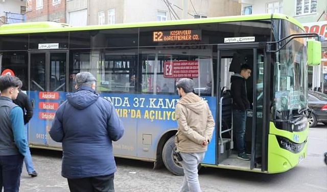 Diyarbakır'da toplu taşıma için rahatlatan açıklama