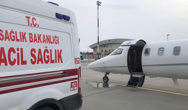 15 günlük bebek ambulans uçakla Eskişehir’e sevk edildi