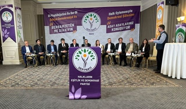 DEM Parti’nin Van Büyükşehir aday adayları canlı yayında