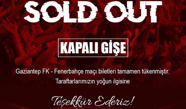 Fenerbahçe maçı biletlerinin tamamı satıldı