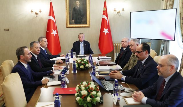 Erdoğan başkanlığındaki "güvenlik toplantısı" sona erdi