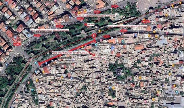 Diyarbakır’da yıkım: İnönü Bulvarı 5 gün trafiğe kapatılacak