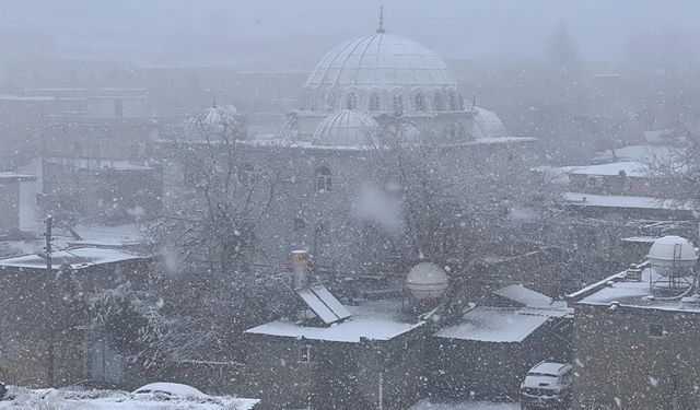 Mardin'e mevsimin ilk karı yağdı