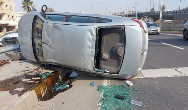 Urfa'da otomobil devrildi: 1 yaralı