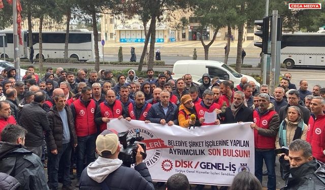 Diyarbakır’da işçiler ayrımcılığa isyan etti