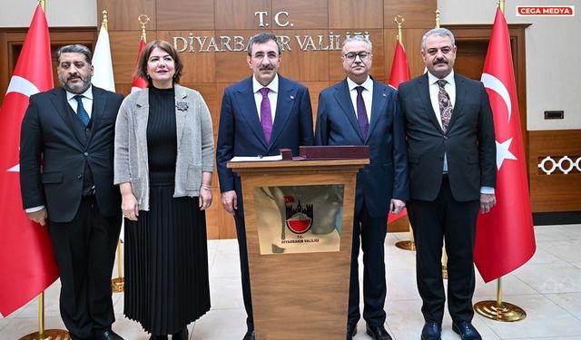 Cumhurbaşkanı Yardımcısı Yılmaz’dan Diyarbakır Valiliğine ziyaret