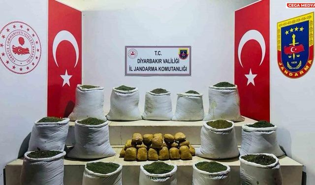 Diyarbakır’da 381 kilo esrar ele geçirildi