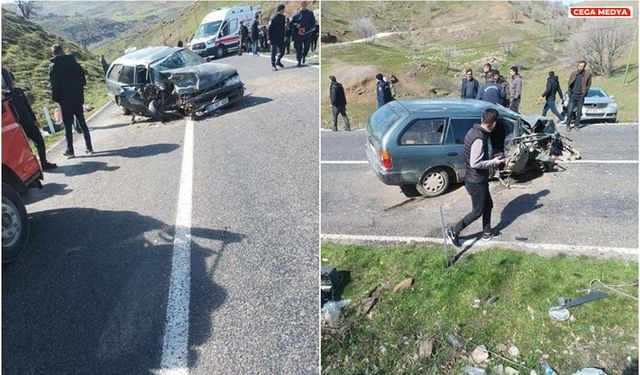 Diyarbakır Çermik’te feci kaza: Otomobiller kafa kafaya çarpıştı! Ölü ve yaralılar var