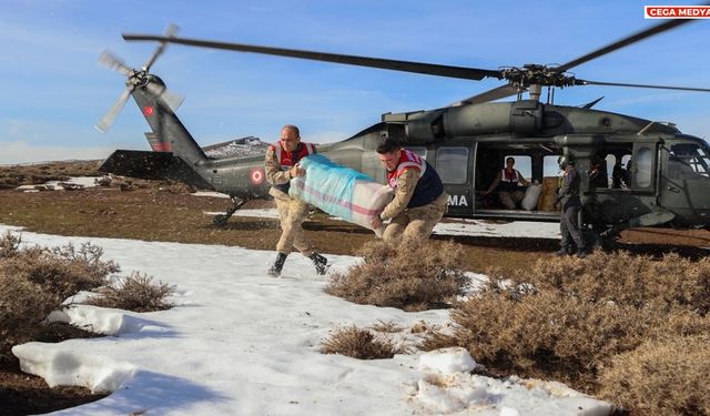 Diyarbakır dağlarına helikopterle bırakıldı