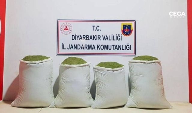 Diyarbakır’da 192 kilo esrar yakalandı