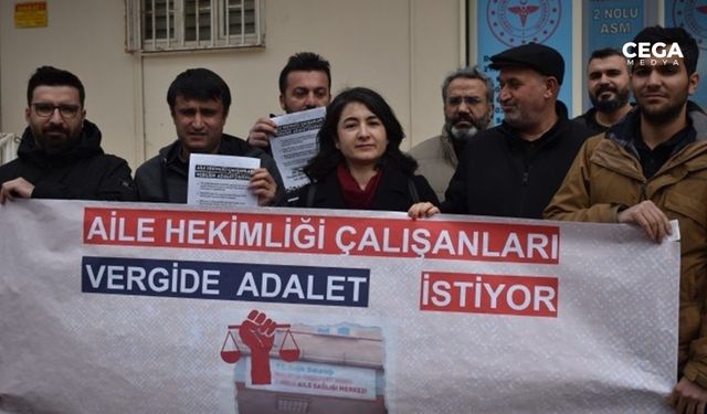 Diyarbakır’daki sağlıkçılar 'vergide adalet' için seslendi