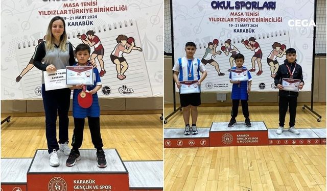 Güroymaklı minik sporcu Türkiye şampiyonu