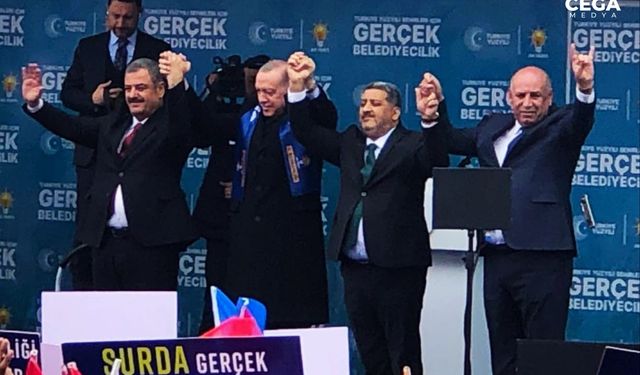 Cumhurbaşkanı Erdoğan, Diyarbakır'daki AK Parti mitingine katıldı