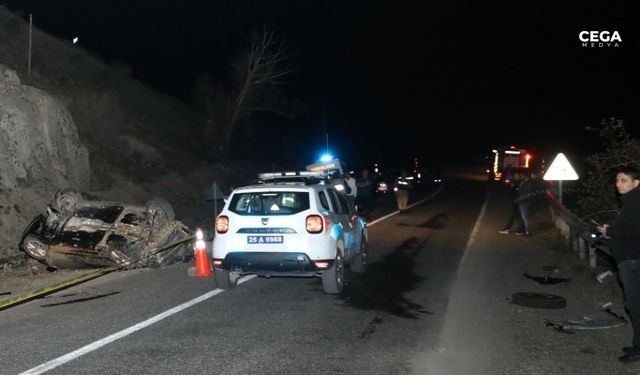 Erzurum’da trafik  kazası: 3 can kaybı, 2 yaralı