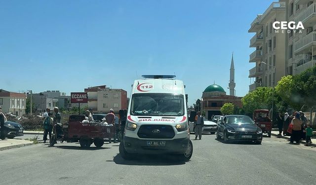 Mardin’de otomobille motosiklet çarpıştı: 1 yaralı