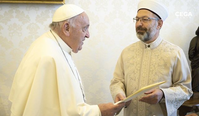 Diyanet İşleri Başkanı Papa ile görüştü