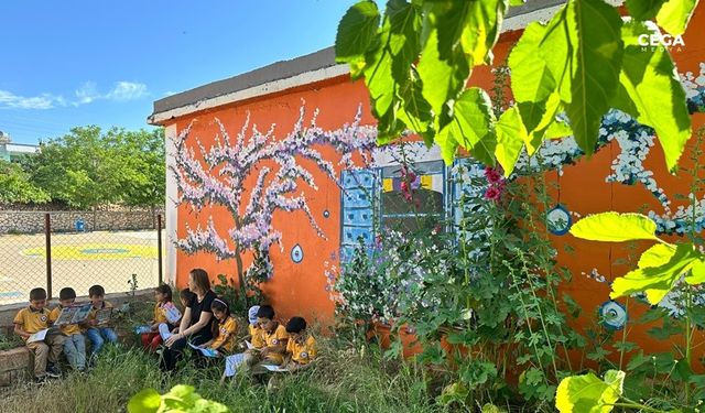 Diyarbakır Eğil’de köy okuluna renkli dokunuş