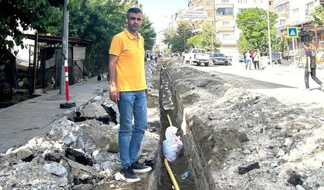 Diyarbakır Kulp'ta doğalgaz altyapı çalışmaları