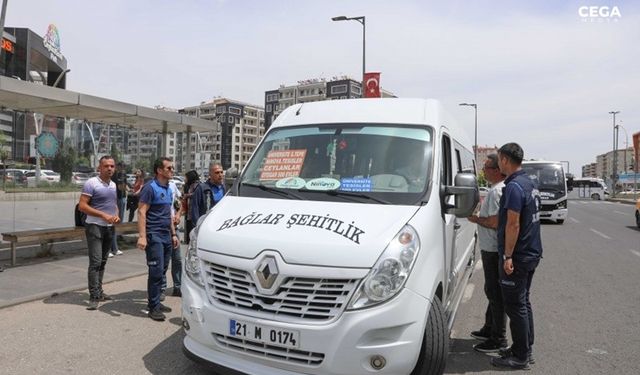 Diyarbakır’da araçlarda denetleme