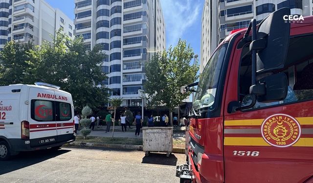Diyarbakır'da yangın: Restoranın bacası alev aldı