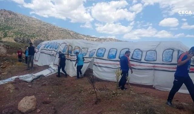 Diyarbakır Çermik’te uçak kazası tatbikatı