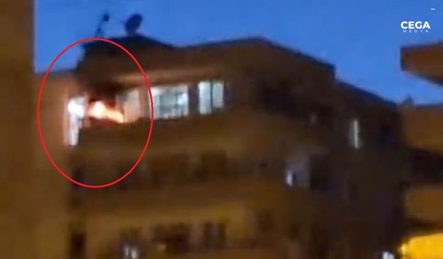 Diyarbakır'da evin balkonundaki alevlerin nedeni belli oldu